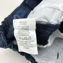 Load image into Gallery viewer, Boys The Children's Place, navy stretch cotton chino pants adjustable, EUC, size 5,