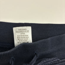 Load image into Gallery viewer, Unisex Target, navy cotton casual pants, elasticated, wash fade, FUC, size 3,