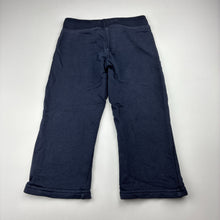 Load image into Gallery viewer, Unisex Target, navy cotton casual pants, elasticated, wash fade, FUC, size 3,
