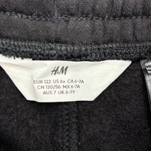 Load image into Gallery viewer, Unisex H&amp;M, fleece lined cargo track pants, elasticated, EUC, size 7,