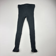 Load image into Gallery viewer, Girls KID, ribbed leggings, elasticated, FUC, size 5,