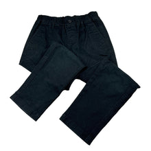 Load image into Gallery viewer, Boys Uniqlo, black stretch cotton pants adjustable, EUC, size 6,