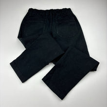 Load image into Gallery viewer, Boys Uniqlo, black stretch cotton pants adjustable, EUC, size 6,
