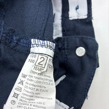 Load image into Gallery viewer, Unisex navy, lightweight cotton pants adjustable, EUC, size 2,