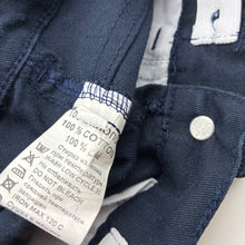 Load image into Gallery viewer, Unisex navy, lightweight cotton pants adjustable, EUC, size 2,