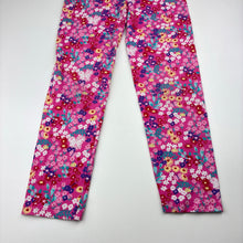 Load image into Gallery viewer, Girls Anko, colourful stretchy floral leggings, GUC, size 7,