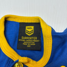 Load image into Gallery viewer, Unisex NRL Supporter, Parramatta Eels cotton romper, GUC, size 00,