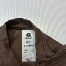 Load image into Gallery viewer, Unisex Dymples, lightweight cotton long sleeve t-shirt, EUC, size 000,