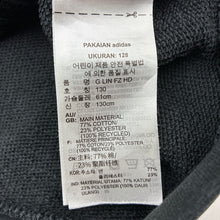 Load image into Gallery viewer, Girls Adidas, black zip hoodie sweater, wash fade, FUC, size 7-8,
