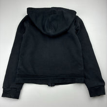 Load image into Gallery viewer, Girls Adidas, black zip hoodie sweater, wash fade, FUC, size 7-8,