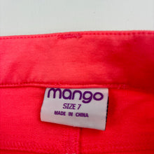Load image into Gallery viewer, Girls Mango, soft feel shorts W: 28.5cm across, FUC, size 7,