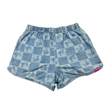 Load image into Gallery viewer, Girls Barbie, chambray cotton shorts, elasticated, GUC, size 7,