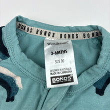 Load image into Gallery viewer, Unisex Bonds, zip Wondersuit / zippy / romper, FUC, size 00,