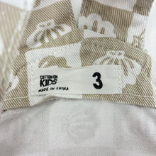 Load image into Gallery viewer, Unisex Cotton On, denim overalls / shortalls, seashells, EUC, size 3,