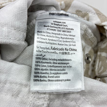 Load image into Gallery viewer, Unisex Cotton On, denim overalls / shortalls, seashells, EUC, size 3,