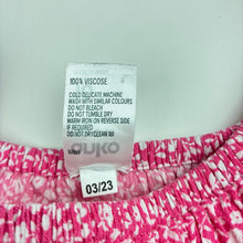 Load image into Gallery viewer, Girls Anko, pink &amp; white floral viscose dress, GUC, size 10, L:
