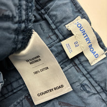 Load image into Gallery viewer, Boys Country Road, blue cotton pants, adjustable, wash fade, FUC, size 2,