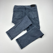 Load image into Gallery viewer, Girls Zara, stretchy denim leggings, elasticated, wash fade, FUC, size 7,