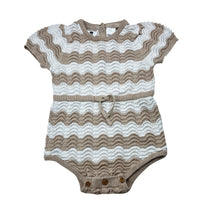 Load image into Gallery viewer, Girls Dymples, knitted cotton romper, EUC, size 1,