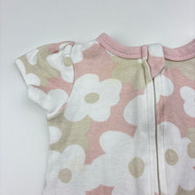 Load image into Gallery viewer, Girls Baby Berry, floral cotton zip romper, GUC, size 000,