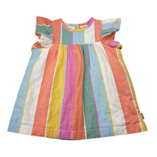 Load image into Gallery viewer, Girls Jack &amp; Milly, lined colourful cotton dress, EUC, size 0, L: