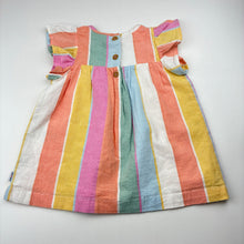 Load image into Gallery viewer, Girls Jack &amp; Milly, lined colourful cotton dress, EUC, size 0, L: