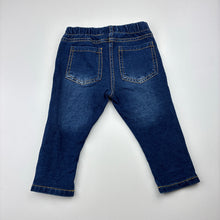 Load image into Gallery viewer, Girls Dymples, knit stretch denim leggings / bottoms, elasticated, GUC, size 00,
