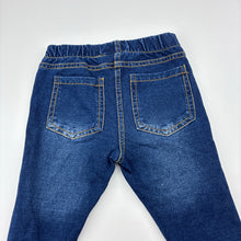 Load image into Gallery viewer, Girls Dymples, knit stretch denim leggings / bottoms, elasticated, GUC, size 00,