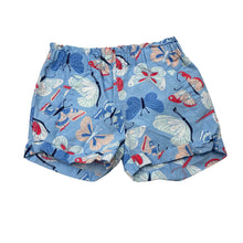 Load image into Gallery viewer, Girls Target, lightweight cotton shorts, elasticated, butterflies, GUC, size 00,