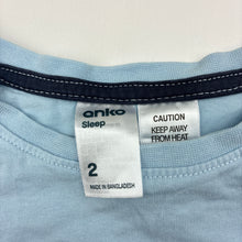 Load image into Gallery viewer, Boys Anko, cotton pyjama t-shirt, shark, GUC, size 2,
