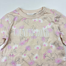 Load image into Gallery viewer, Girls Country Road, embroidered floral cotton long-sleeve top, GUC, size 00,