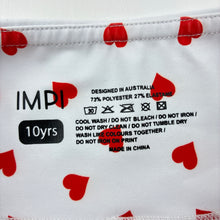 Load image into Gallery viewer, Girls IMPI, dance / gymnastics shorts, hearts, EUC, size 10,