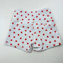 Load image into Gallery viewer, Girls IMPI, dance / gymnastics shorts, hearts, EUC, size 10,