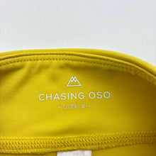 Load image into Gallery viewer, Girls CHASING OSO, yellow dance / gymnastics shorts, EUC, size 8,