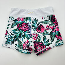 Load image into Gallery viewer, Girls CHASING OSO, floral dance / gymnastics shorts, GUC, size 8,