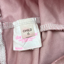 Load image into Gallery viewer, Girls Ditto Dancewear, metallic pink dance shorts, FUC, size 6,