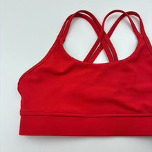 Load image into Gallery viewer, Girls IMPI, red dance / gymnastics crop top, EUC, size 10,