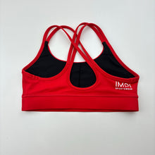Load image into Gallery viewer, Girls IMPI, red dance / gymnastics crop top, EUC, size 10,