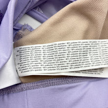 Load image into Gallery viewer, Girls Capezio, purple dance crop top, butterflies, EUC, size 7-8,