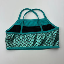 Load image into Gallery viewer, Girls iEFiEL, metallic green crop top, EUC, size 9-10,