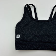 Load image into Gallery viewer, Girls SYLVIA P, black dance / gymnastics crop top, EUC, size 10,