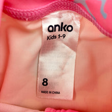 Load image into Gallery viewer, Girls Anko, long sleeve swim one-piece, unicorns, GUC, size 8,