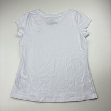 Load image into Gallery viewer, Girls Tommy Hilfiger, white cap sleeve t-shirt / top, small mark on back, FUC, size 8-10,