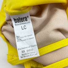 Load image into Gallery viewer, Girls Balera, yellow dance crop top, size child large, GUC, size 14,