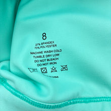Load image into Gallery viewer, Girls aqua, dance / gymnastics crop top, EUC, size 8,