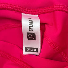 Load image into Gallery viewer, Girls SYLVIA P, pink dance / gymnastics leggings / tights, EUC, size 10,