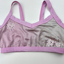 Load image into Gallery viewer, Girls SYLVIA P, dance / gymnastics crop top, GUC, size 10,