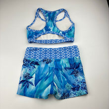 Load image into Gallery viewer, Girls SYLVIA P, dance / gymnastics crop top &amp; shorts, EUC, size 10,