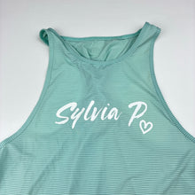 Load image into Gallery viewer, Girls SYLVIA P, dance singlet / tank top, light mark, FUC, size 8,