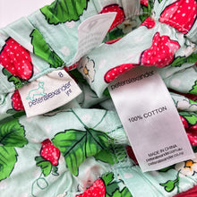 Load image into Gallery viewer, Girls Peter Alexander, lightweight cotton pyjama top &amp; shorts, strawberries, GUC, size 8,